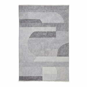 Szary dywan z mieszanki bawełny odpowiedni do prania 152x230 cm Whisper – Think Rugs obraz