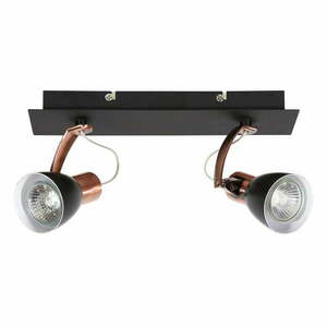 Lampa sufitowa w czarno-miedzianym kolorze z metalowym kloszem 8x30 cm Markus – Candellux Lighting obraz