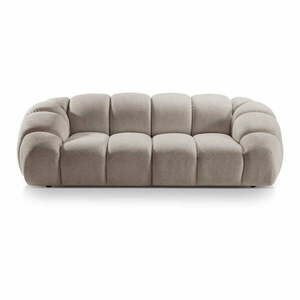 Beżowa aksamitna sofa 254 cm Diana – Micadoni Home obraz