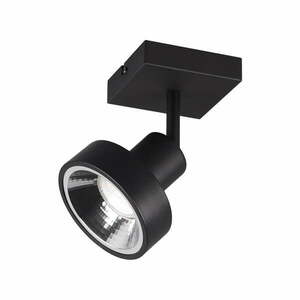 Czarna lampa punktowa ø 11 cm Leon – Trio obraz