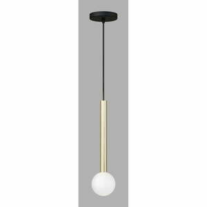 Lampa wisząca w kolorze złota ze szklanym kloszem ø 15 cm Candle – Squid Lighting obraz