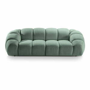 Jasnozielona aksamitna sofa 254 cm Diana – Micadoni Home obraz