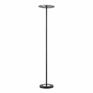 Czarna lampa stojąca LED ze ściemniaczem ze szklanym kloszem (wysokość 180 cm) Dent – Fischer & Honsel obraz