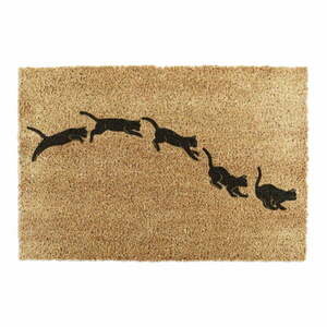 Wycieraczka z włókna kokosowego 40x60 cm Jumping Cats – Artsy Doormats obraz