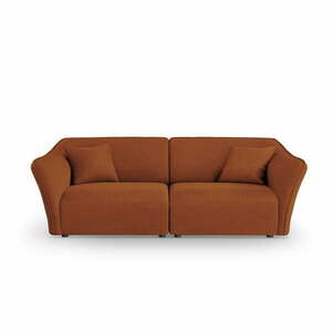 Ceglasta sofa z materiału bouclé 206 cm Tokyo – Cosmopolitan Design obraz