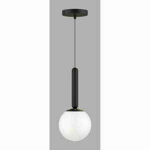 Czarna lampa wisząca ze szklanym kloszem ø 15 cm One – Squid Lighting obraz