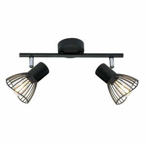 Czarna lampa sufitowa z metalowym kloszem 39x8 cm Fly – Candellux Lighting obraz