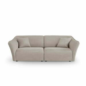 Beżowa sofa z materiału bouclé 206 cm Tokyo – Cosmopolitan Design obraz