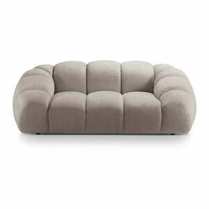 Beżowa aksamitna sofa 214 cm Diana – Micadoni Home obraz