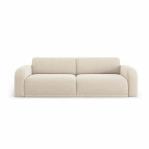 Beżowa aksamitna sofa 242 cm Erin – Micadoni Home obraz