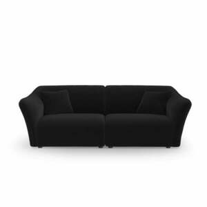 Czarna aksamitna sofa 206 cm Tokyo – Cosmopolitan Design obraz