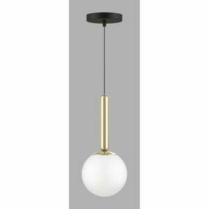 Lampa wisząca w kolorze złota ze szklanym kloszem ø 15 cm One – Squid Lighting obraz