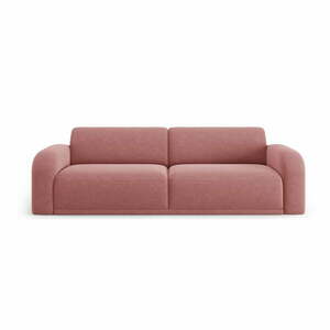 Jasnoróżowa aksamitna sofa 242 cm Erin – Micadoni Home obraz