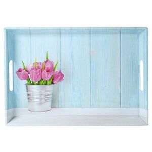 Kesper 77392 Taca do serwowania Tulipany, 50 x 35x 4, 5 cm obraz