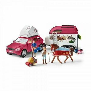 Schleich 42535 Przygoda z samochodem i przyczepą oraz koniem obraz