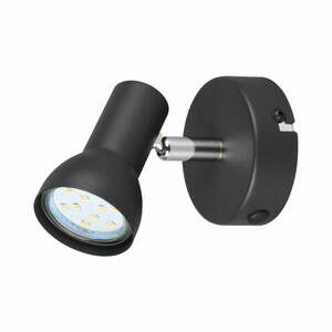 Czarna lampa punktowa ø 8 cm Cantar – Trio obraz