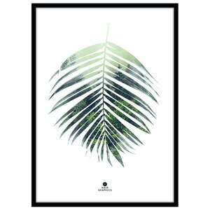 Plakat z ramą w zestawie 50x70 cm Palm Leaf – Malerifabrikken obraz