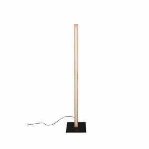 Czarna/w naturalnym kolorze lampa stojąca LED (wysokość 115 cm) Bellari – Trio obraz