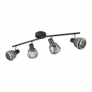 Czarna lampa punktowa ø 10 cm Tarifa – Trio obraz