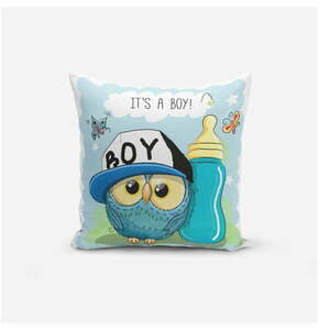 Dziecięca poszewka na poduszkę 43x43 cm Boy Owl – Mila Home obraz