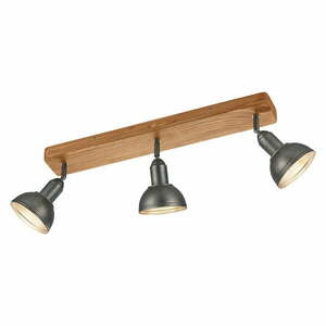 Ciemnoszara/w naturalnym kolorze lampa punktowa 11x58 cm Delhi – Trio obraz