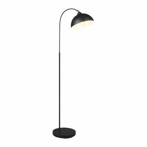 Czarna lampa stojąca z metalowym kloszem (wysokość 170 cm) Sierra – Trio obraz