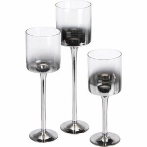 Zestaw świeczników na świeczki tea light High glass, 3 szt. obraz