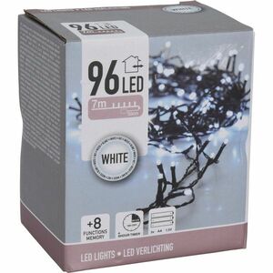 Lampki na choinkę, białe, 96 LED, 720 cm obraz