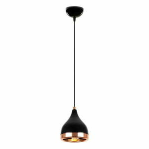 Lampa wisząca w czarno-złotym kolorze ø 14 cm Yildo – Opviq lights obraz