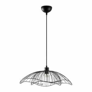 Czarna lampa wisząca z metalowym kloszem ø 50 cm Farac – Opviq lights obraz