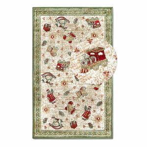 Zielony dywan z mieszanki bawełny ze świątecznym motywem 50x80 cm Toy's Delight Green Christmas – Villeroy&Boch obraz