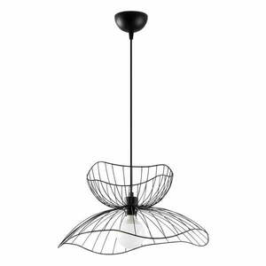 Czarna lampa wisząca z metalowym kloszem ø 50 cm Farac – Opviq lights obraz