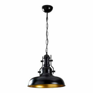 Czarna lampa wisząca z metalowym kloszem ø 32 cm Berceste – Opviq lights obraz