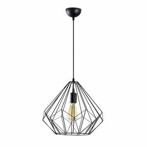 Czarna lampa wisząca z metalowym kloszem ø 37 cm Diamond – Opviq lights obraz