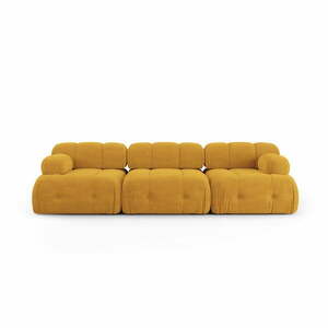 Musztardowa sofa 288 cm Ferento – Cosmopolitan Design obraz