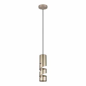 Lampa wisząca w kolorze brązu z metalowym kloszem ø 12 cm Stream – Trio obraz