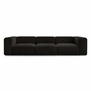 Czarna sofa 345 cm Zephyr – Bobochic Paris obraz