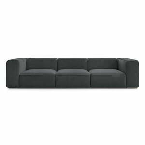 Ciemnoszara sofa 345 cm Zephyr – Bobochic Paris obraz