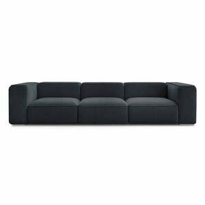 Ciemnoniebieska sofa 345 cm Zephyr – Bobochic Paris obraz