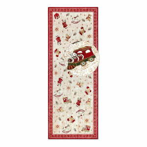 Czerwony chodnik z mieszanki bawełny ze świątecznym motywem 80x200 cm Toy's Delight Red Christmas – Villeroy&Boch obraz