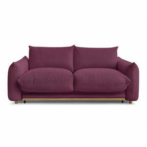 Bordowa rozkładana sofa 214 cm Ernest – Bobochic Paris obraz