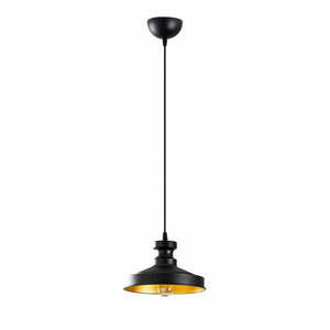 Czarna lampa wisząca z metalowym kloszem ø 22 cm Berceste – Opviq lights obraz