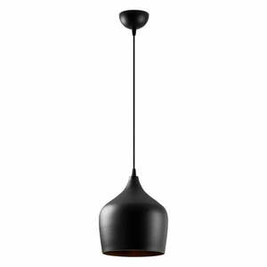 Czarna lampa wisząca z metalowym kloszem ø 22 cm Dodo – Opviq lights obraz