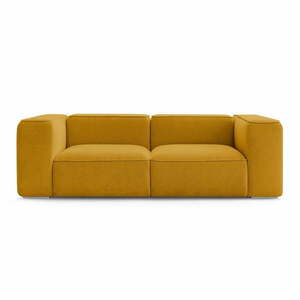 Sofa w kolorze ochry 255 cm Zephyr – Bobochic Paris obraz