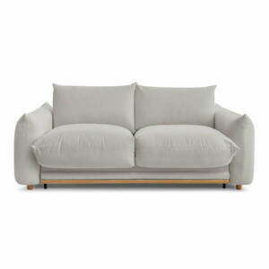 Jasnoszara rozkładana sofa 214 cm Ernest – Bobochic Paris obraz