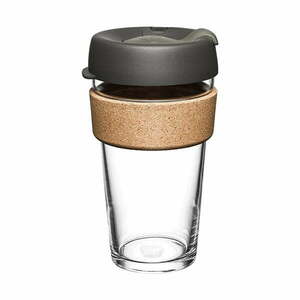 Czarno-brązowy kubek podróżny 454 ml Brew Cork Nitro L – KeepCup obraz