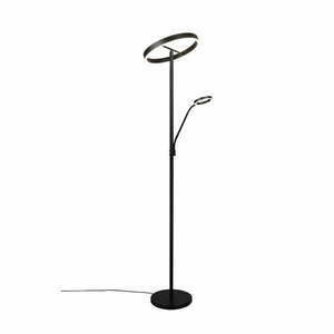 Czarna lampa stojąca LED (wysokość 180 cm) Willis – Trio obraz