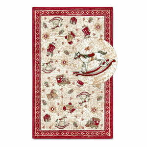 Czerwony dywan z mieszanki bawełny ze świątecznym motywem 50x80 cm Toy's Delight Red Christmas – Villeroy&Boch obraz