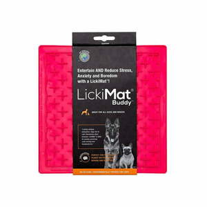 Mata do lizania Buddy Pink – LickiMat obraz