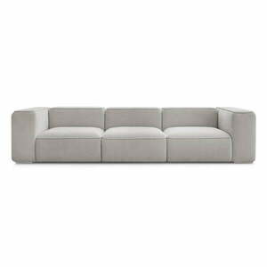 Jasnoszara sofa 345 cm Zephyr – Bobochic Paris obraz